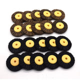 12PCS 55MM Brown Bristle Buffing Abrasive Brush Jewelry Tools