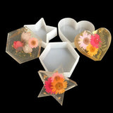 Epoxy Resin Mold Heart Hexagon Star Silicone Jewelry Mold Jewelry Accessories