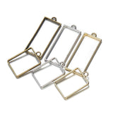 10pcs Metal Geometric Frame Epoxy Resin Mold for Jewelry Making