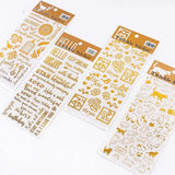 4Pcs UV Epoxy Resin Fillings Letters Cat Flowers Stickers Resin Mold Decor