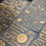 4Pcs UV Epoxy Resin Fillings Letters Cat Flowers Stickers Resin Mold Decor