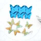 Heart Butterfly Earrings UV Resin Silicone Mold