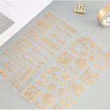 4Pcs UV Resin Foil Fillings Stickers DIY Mold Crafts Jewelry Making Tools