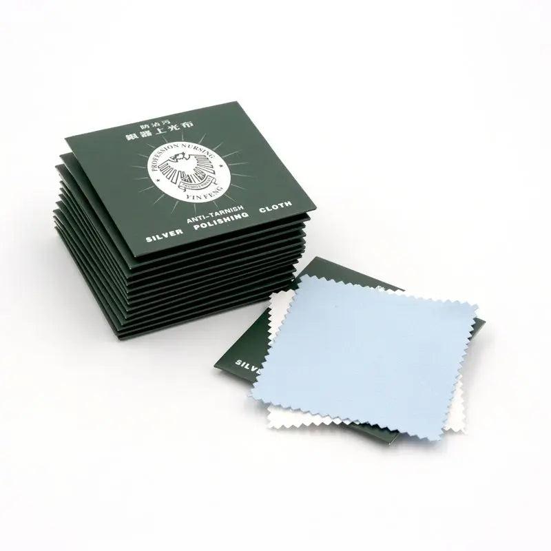 10pc Silver-plate Polishing Cloth Jewelry Cleaner Maintain Diy Accessories