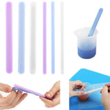 3Pcs Epoxy Resin Tools Silicone Stirring Rods for DIY