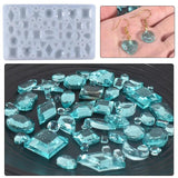 Mini Diamond Earring Pendant Silicone Mold Heart Shape Water Drop Moon Necklace
