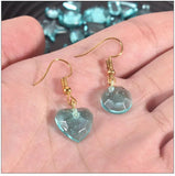 Mini Diamond Earring Pendant Silicone Mold Heart Shape Water Drop Moon Necklace