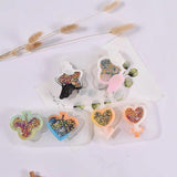 Crystal Epoxy Resin Mold Shaker Hearts Plum Blossom