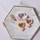 Crystal Epoxy Resin Mold Shaker Hearts Plum Blossom