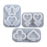 Crystal Epoxy Resin Mold Shaker Hearts Plum Blossom
