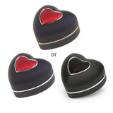 Heart-shaped LED Light Wedding Ring Box Engagement Rings Necklace Jewelry Case