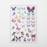 5pcs Butterfly Flap Transparent Stickers for DIY Jewelry Making
