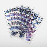 5pcs Butterfly Flap Transparent Stickers for DIY Jewelry Making