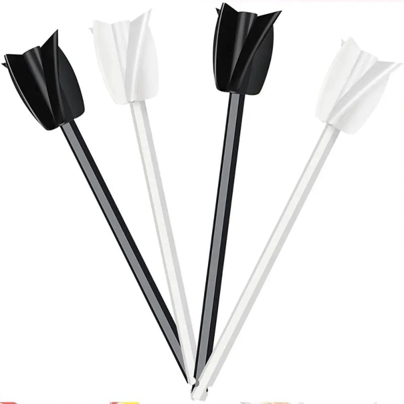 4Pcs Reusable Mud Power Mixer Blade Drill Tool for Mixing Plastic Paddle