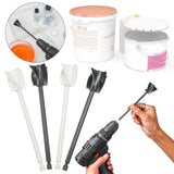 4Pcs Reusable Mud Power Mixer Blade Drill Tool for Mixing Plastic Paddle