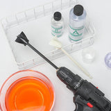 4Pcs Reusable Mud Power Mixer Blade Drill Tool for Mixing Plastic Paddle
