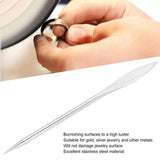 Dual Head Stainless Steel Polishing Burnisher Pen Jewelry Metal Tool