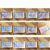 UV Resin Jewelry Silicone Mold Wings Button Letter Charms Resin Mold