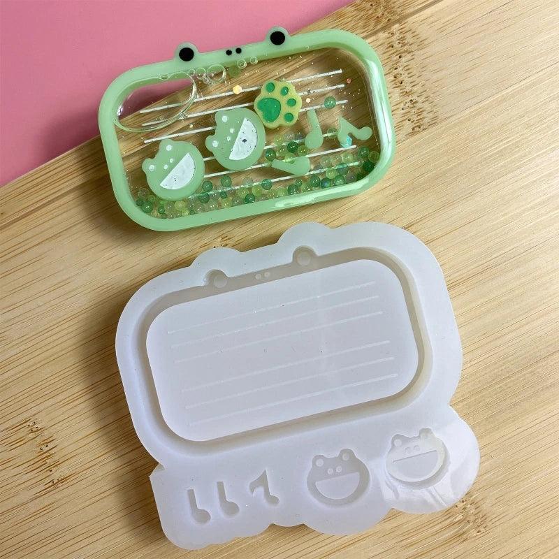 Glossy Frog Silicone Resin Mold DIY Jewelry Keychain Craft