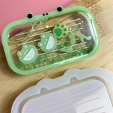 Glossy Frog Silicone Resin Mold DIY Jewelry Keychain Craft