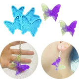 Clouds Butterfly Necklace Earrings Keychain Pendant Silicone Mold