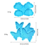 Clouds Butterfly Necklace Earrings Keychain Pendant Silicone Mold