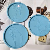 Resin Coaster Molds Silicone Tray Molds for DIY Casting