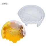 Epoxy Resin Coaster Storage Box Mold Honeycomb Silicone Concrete Mould