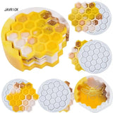 Epoxy Resin Coaster Storage Box Mold Honeycomb Silicone Concrete Mould