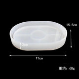 Crystal Epoxy Resin Mold Oval Coater Moulds Display Handcraft Mold Pendant