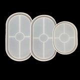 Crystal Epoxy Resin Mold Oval Coater Moulds Display Handcraft Mold Pendant