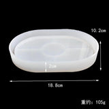 Crystal Epoxy Resin Mold Oval Coater Moulds Display Handcraft Mold Pendant