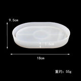 Crystal Epoxy Resin Mold Oval Coater Moulds Display Handcraft Mold Pendant