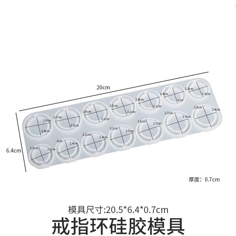 DIY Diamond Ring Epoxy Resin Mold Silicone Jewelry Tool