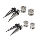 2 Pairs 1g 316L Stainless Steel Ear Eyelets Tapers & Tunnels Kit