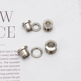2 Pairs 1g 316L Stainless Steel Ear Eyelets Tapers & Tunnels Kit