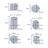 Epoxy Resin Mold Square Round Oval Heart-shaped Love Pendant Silicone Mold