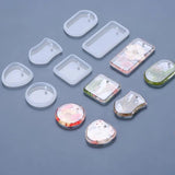 Epoxy Resin Mold Square Round Oval Heart-shaped Love Pendant Silicone Mold