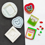 DIY Double Heart Butterfly Silicone Epoxy Resin Mold Jewelry Tools