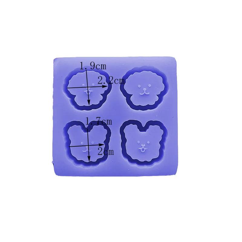 Epoxy Resin Mold Silicone Dog Shaker Jewelry Mold