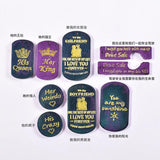 Epoxy Resin Necklace Pendant English Puzzles Silicone Mold
