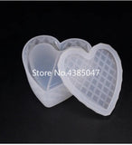 Heart Shaped Cut Jewelry Storage Box Mold UV Resin Jewelry Molds