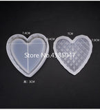 Heart Shaped Cut Jewelry Storage Box Mold UV Resin Jewelry Molds