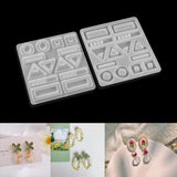 Crystal Epoxy Resin Mold Earrings Ear Pendant Silicone Mould DIY