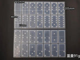 Domino Silicone Mold for Resin Jewelry Making