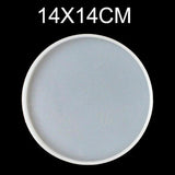 Round Coaster Casting Mold Silicone Jewelry Making Mould Home Decoration Tool