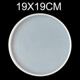 Round Coaster Casting Mold Silicone Jewelry Making Mould Home Decoration Tool