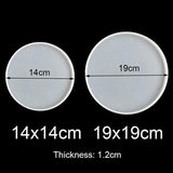 Round Coaster Casting Mold Silicone Jewelry Making Mould Home Decoration Tool