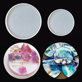 Round Coaster Casting Mold Silicone Jewelry Making Mould Home Decoration Tool