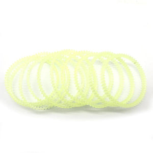 10Pcs Rubber Sealing Ring Chain Strip Conveyor Belt Jewelry Rotary Tumbler